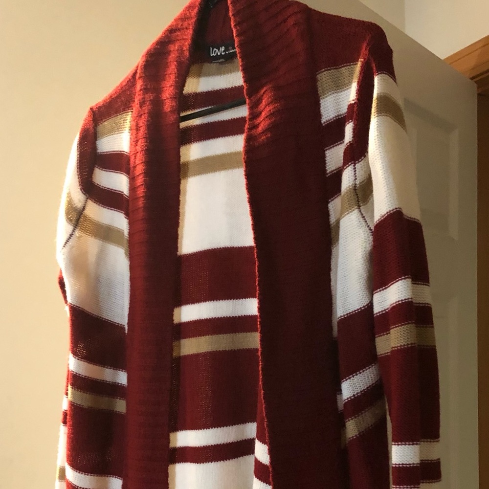 Stripe Cardigan Sweater